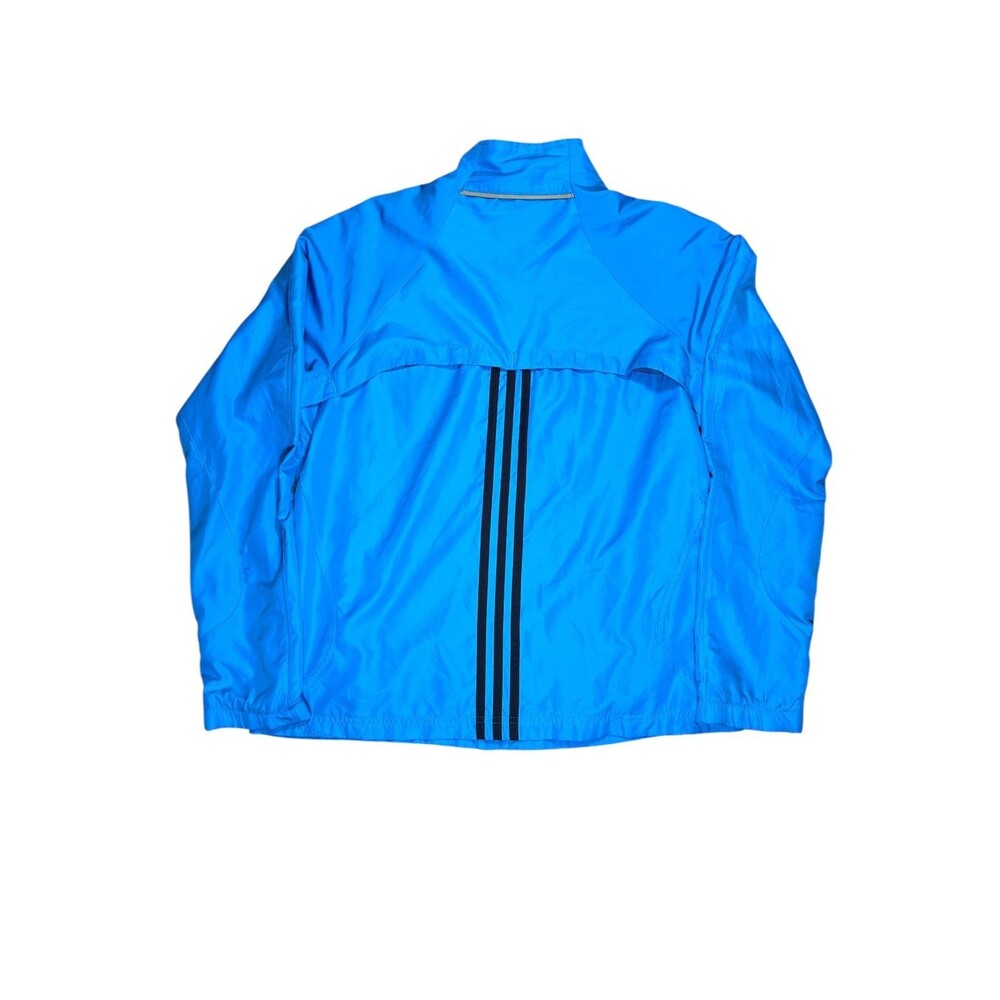 Adidas Blue Full Zip Windbreaker Jacket Menβs Large Athletic - Picture 5 of 5